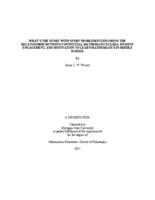 What's the story with story problems? Exploring the relationship between contextual mathematics tasks, student engagement, and motivation to learn mathematics in middle school