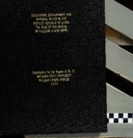 Educational development and national policy in the People's Republic of China : the role of the school in building a new state