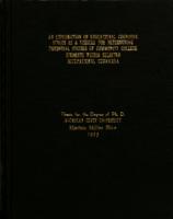 An exploration of educational cognitive styles as a vehicle for determining potential success of community college students within selected occupational curricula