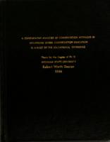 A comparative analysis of conservation attitudes in situations where conservation education is a part of the educational experience