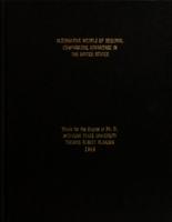 Alternative models of regional comparative advantage in the United States