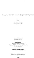 Developing a model of communication competence for organizations