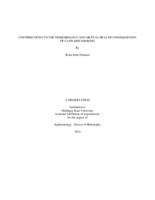 Contributions to the epidemiology and mental health consequences of cannabis smoking