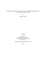 Modeling the effect of water activity on thermal resistance of Salmonella in wheat flour