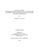 "As if by accident." Nurturing cognitive skills in the U.S. and Finland : an intercultural exploration of two televised learning environments