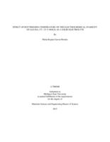 Effect of hot pressing temperature on the electrochemical stability of Li2S-P2S5 (75 -- 25 % mole) as a solid electrolyte