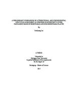 A preliminary comparison of attributional and consequential life cycle assessment as specified in Ecoinvent V3.0 for packaging made of renewable and non-renewable plastic