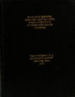 An analysis of cooperative agricultural credit institutions in India : a case study of the primary credit societies in Rajasthan