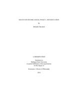 Essays on income, social policy, and education