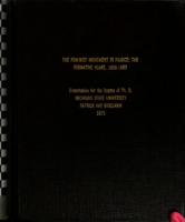 The feminist movement in France : the formative years, 1858-1889