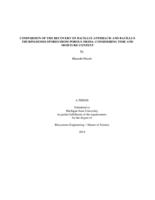 Comparison of the recovery of Bacillus anthracis and Bacillus thuringiensis spores from porous media : considering time and moisture content