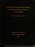 Problems, practices, and policies of public affairs programming at KMOX-TV, St. Louis, Missouri