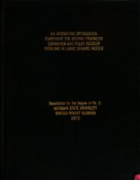 An interactive optimization component for solving parameter estimation and policy decision problems in large dynamic models