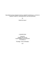 The effects of bias crimes on sexual minority individuals : a study of minority identity, discrimination, and fear response