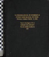 The psychosocial nature and determinants of attitudes toward education and toward physically disabled persons in Japan