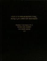 A study of the hydrolysis reactions of PhSiCl₃ and Me₂SiCl₂ in a laminar flow tubular reactor