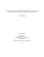 Factors to consider in the indoor environment when evaluating the risk of human health at the environmental detection limit