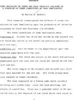 Peer imitation by three and four year old children as a function of three conditions of task familiarity