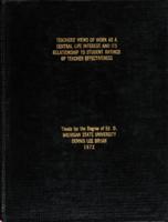 Teachers' views of work as central life interest and its relationship to student ratings of teacher effectiveness
