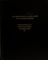 The migratory response to a natural disaster : the 1972 Managuanearthquake