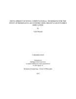 Development of novel computational techniques for the study of biomolecular systems using molecular dynamics simulation