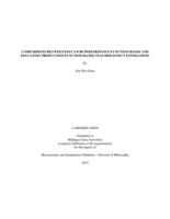 Comparisons between educator performance function-based and education production function-based teacher effect estimations