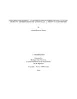 Exploring the diversity of gentrification in three Chicago cultural districts : differences in the artist class as first wave gentrifiers