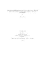 Exploring the perceptions of the early career value of study abroad for bachelor degree graduates of Australian universities