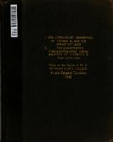 The ultraviolet absorption of vitamin K1 and the effect of light. II. The quantitative chromatographic determination of vitamin D in fish liver oils