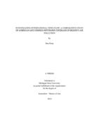 Investigating international news flow : a comparative study of American and Chinese newspaper coverage of Beijing's air pollution