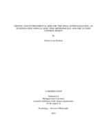 Genetic and environmental risk for thin-ideal internalization : an investigation using classic twin methodology and the co-twin control design