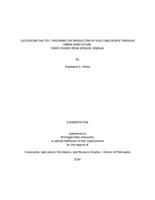 Cultivating the city : exploring the production of place and people through urban agriculture. Three studies from M'Bour, Senegal