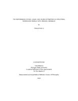 The performance of MLR, USLMV, and WLSMV estimation in structural regression models with ordinal variables