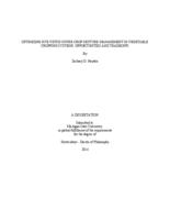 Optimizing rye-vetch cover crop mixture management in vegetable cropping systems : opportunities and tradeoffs