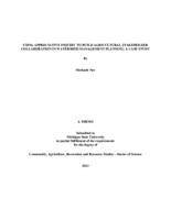 Using appreciative inquiry to build agricultural stakeholder collaboration in watershed management planning : a case study