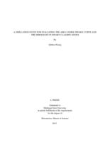 A simulation study for evaluating the area under the ROC curve and the error rate in binary classifications