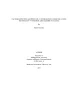 Factors affecting adoption of an information communications technology system for agriculture in Uganda