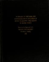 The influence of professional role identification upon the development of interest in horizontal career mobility by nursing students