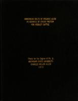 Ammonium salts of organic acids as sources of crude protein for feedlot cattle