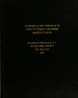 The influence of heat transfer on the stability of parallel flow between concentric cylinders