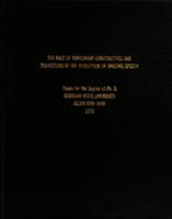 The role of consonant constrictiveness and transition in the perception of ongoing speech