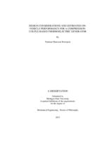 Design considerations and estimated on-vehicle performance for a compression-couple based thermoelectric generator