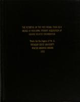 The potential of the free recall task as a means of assessing student acquisition of course related organization