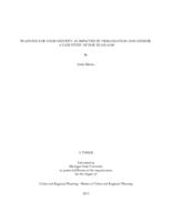 Planning for food security as impacted by urbanization and gender : a case study of Dar es Salaam