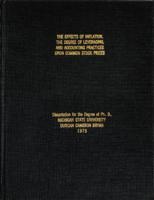 The effects of inflation, the degree of leveraging, and accounting practices upon common stock prices