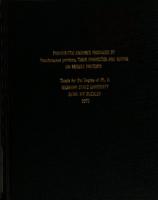 Proteolytic enzymes produced by Pseudomonas perolens : their character and action on muscle proteins