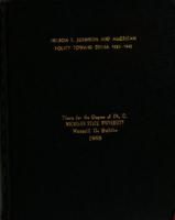 Nelson T. Johnson and American policy toward China, 1925-1941