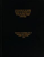 Identification of the factors related to the student flow within the middle schools of Usak, Province, Turkey (A pilot study)