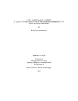 "I felt a compulsion to write" : a qualitative examination of the learning experiences of three female composers