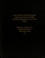 A study to examine the effects on cognitive learning and attitude of two extreme illustration producation costs in a slide-tape program